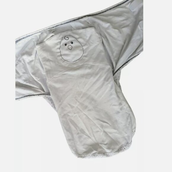 Nested Bean Zen Swaddle Classic Cotton 0-6 Months 7-18 lbs Weighted White - Picture 2 of 5